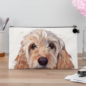 Cockapoo Make Up / Cosmetic Bag - Cockapoo Gift - Cockapoo Lover - Dog Make up Bag
