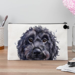 Watercolour Cockapoo Makeup Bag, Cockapoo Gift, Dog Lover Gift, Dog Mum Gift, Cockapoo Wash Bag, Toiletry Bag, Travel Pouch
