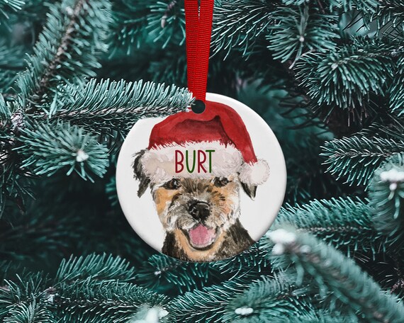 Border Terrier Christmas Tree Bauble- Dog Bauble Dog Christmas