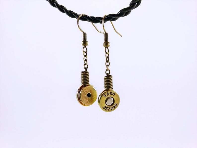 357 Magnum sleeved earrings