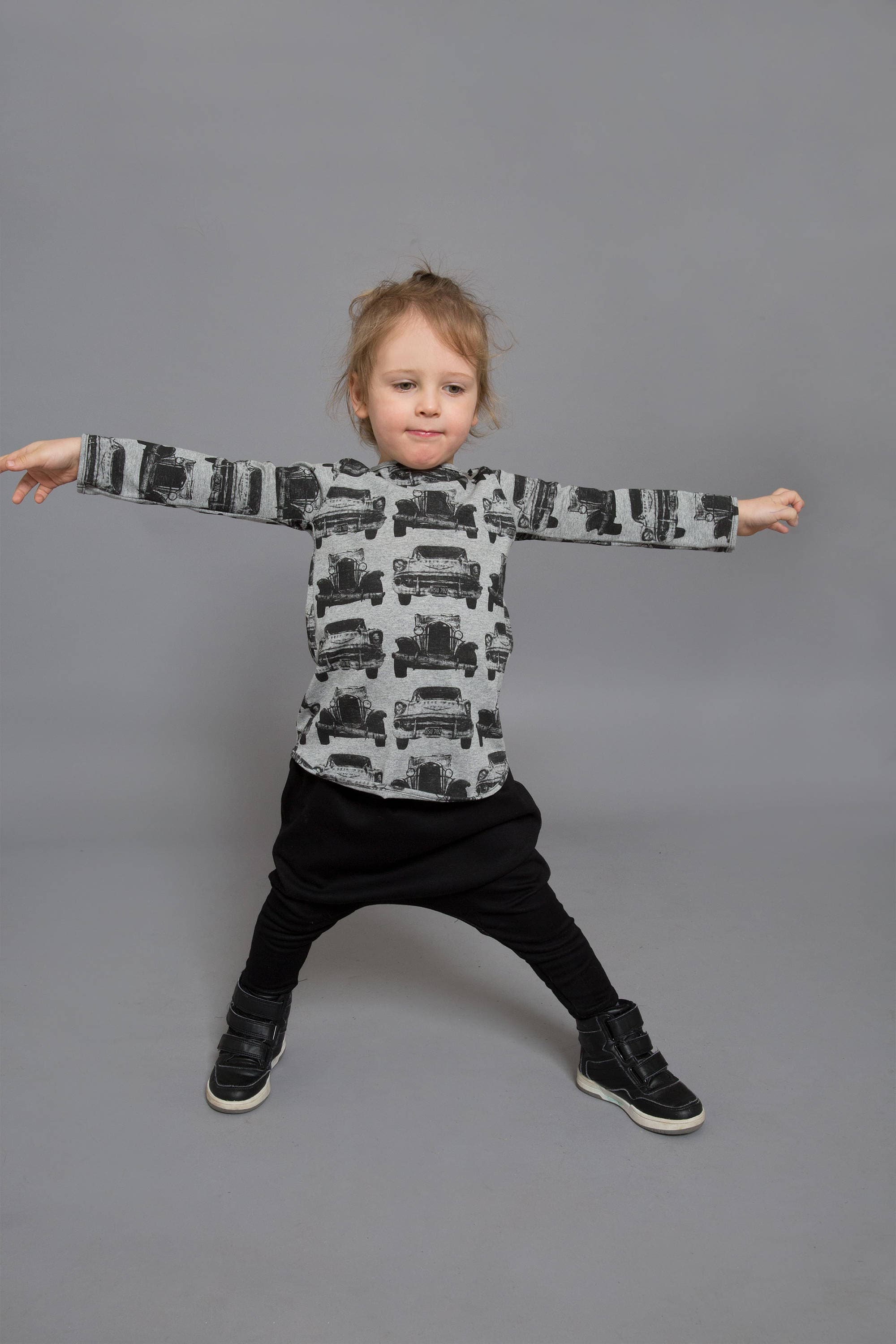 BABIES SHIRRED WAIST HAREM PANT TILES DARLS
