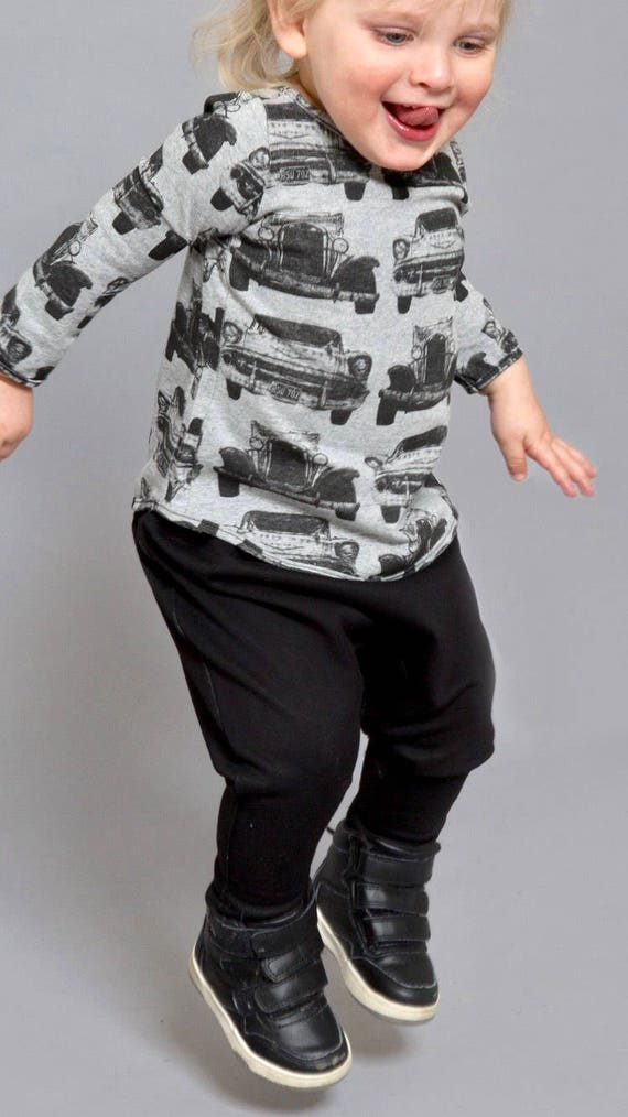 Toddler Long Sleeve Tee | Kids Urban Shirt | Trendy Kids Clothes | Layering Tee | Urban Baby Clothes | Boys Printed Tee | Kids Basic Tee
