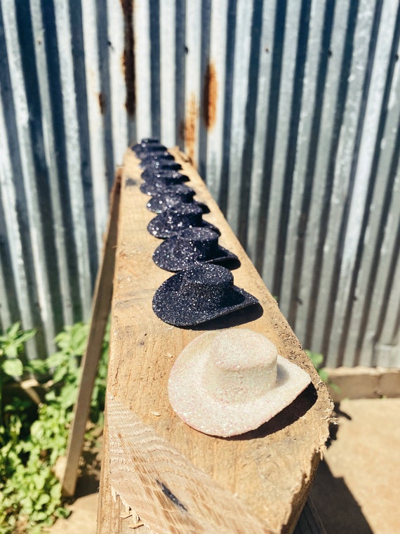 Cowboy Hats For Kids 10pcs Plastic Mini Cowboy Hat Cowgirl Hat For