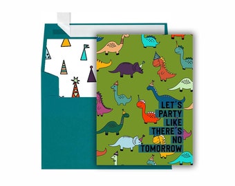 Dinosaur birthday card