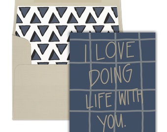 I Love Doing Life With You Valentine Card