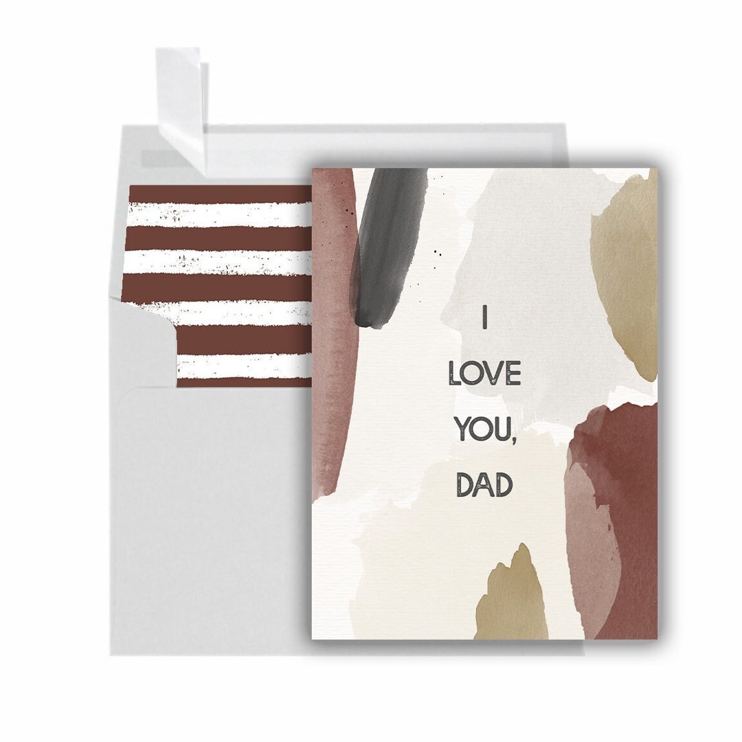 I Love You Dad Father's Day Card - Etsy