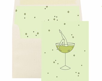Tarjeta de felicitación de margarita