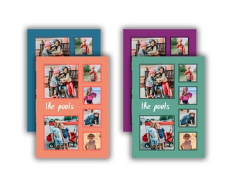 Polka Dot Christmas Photo Card, Flat Card
