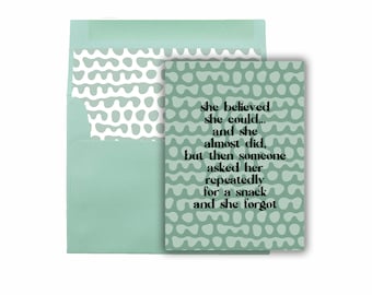 She Believed Grappige Moederdagkaart