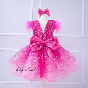 Magnolia Baby Pink Cake, Presents, Party Printed Flutters Dress main image 1