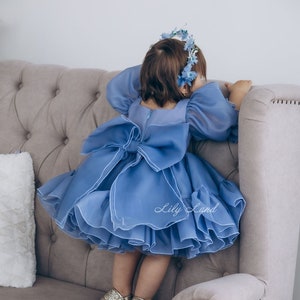 Baby girl navy occasion cheap dress