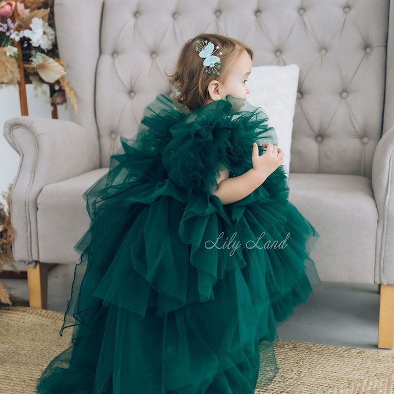 short emerald green dress Floral Embroidered Size:W34 X L34 Pants unhemmed for custom fitting lds_30_l A-Line V Neck Satin