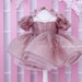 ALMA-SS-BABYDOLL-DRESS (KIDS) - CREAMY PEACH FLOWER