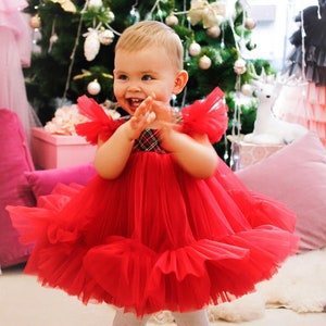 Baby girl red holiday dress on sale