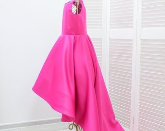 fuchsia pink gown