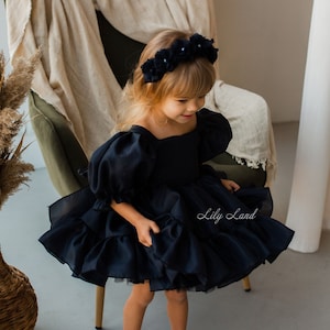 Black colour dress for baby girl on sale