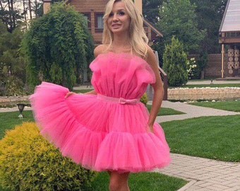 barbie pink dress womens