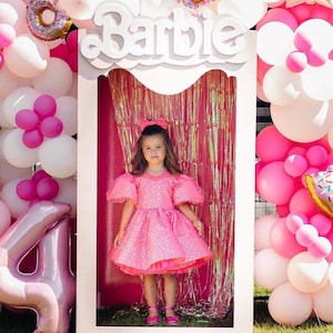 Hot Pink Puffy Festive Birthday Baby Dress, Pageant Tutu Toddler Outfit, Special Occasion Prom Gown, Princess Party Dress Flower Girl Dress