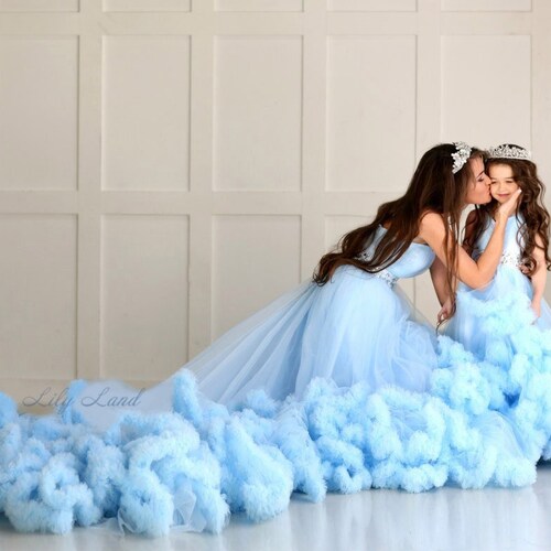Daughter Set 2 Dress Maternity Gown 