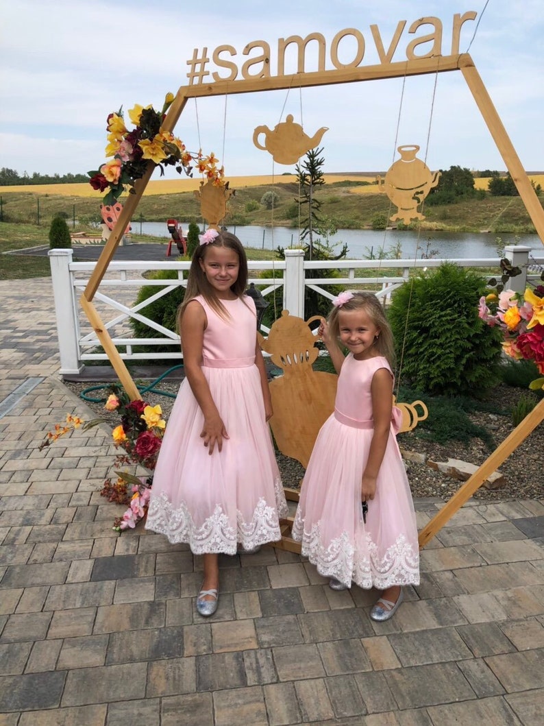 Matching Siblings Blush Pink Dress Sister Matching Dresses Etsy