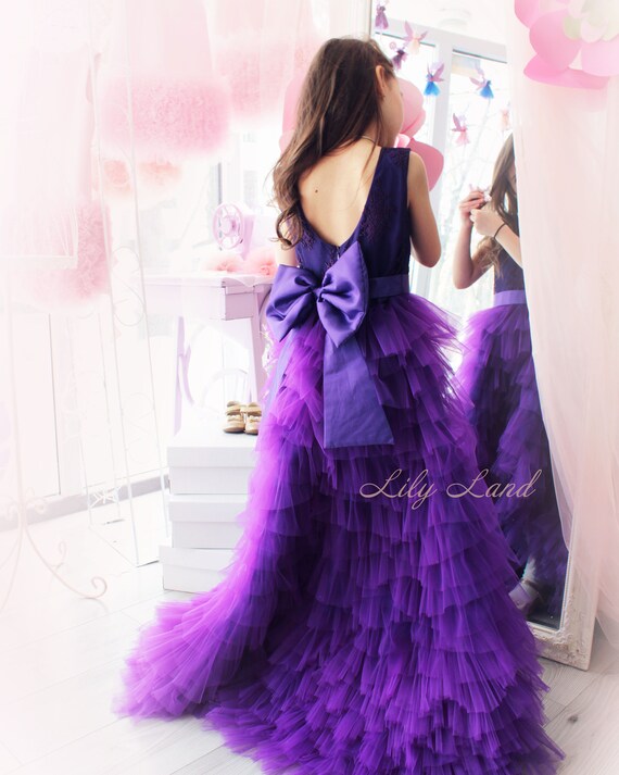 purple frock for baby girl