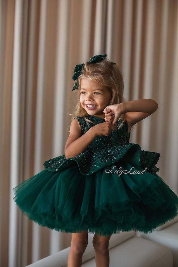 green emerald velvet dress Disney Princess Tiana The Princess and the Frog Inspired Tutu Dress