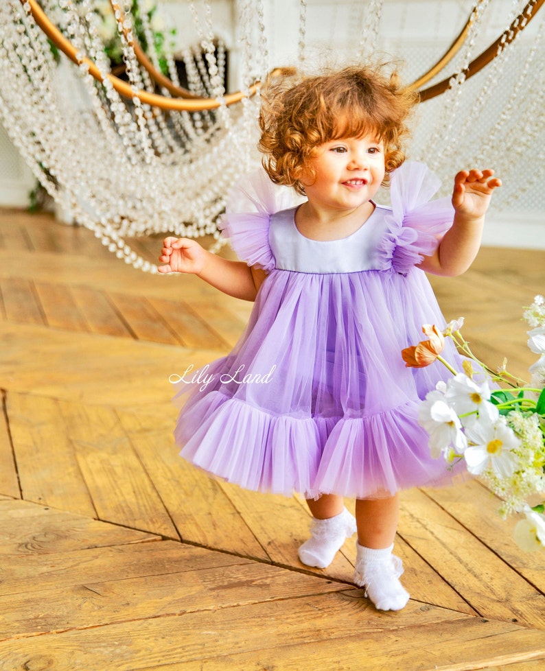 thumbnail image 2 of 1st Birthday Girl Tutu Dress Outfit - Baby Girl Photo Shoot Set With Headband 2 of 10