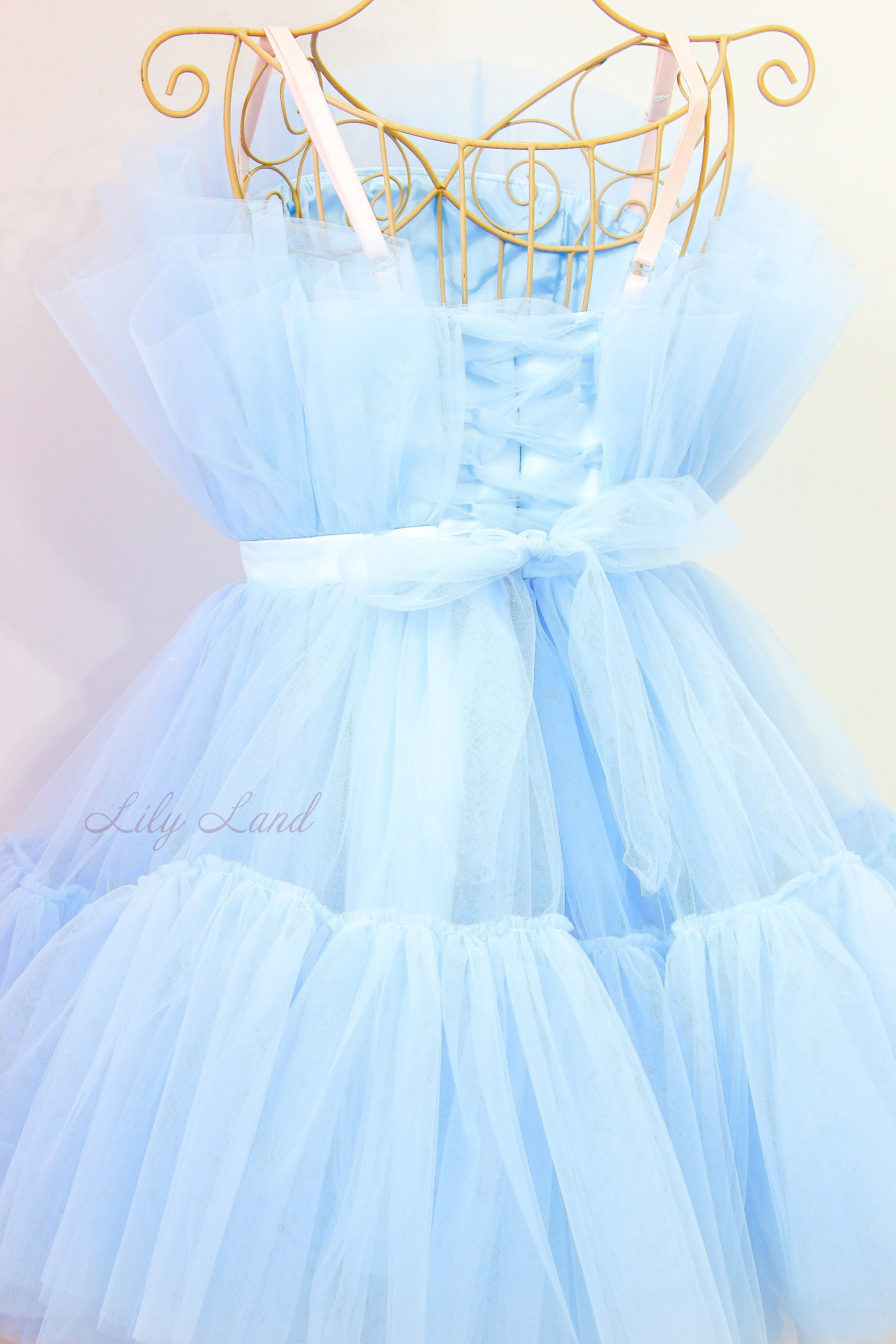 Blue baby girl dress flower girl dress off shoulders girl Etsy