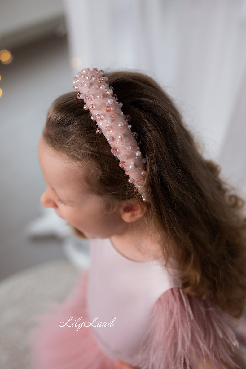 Blush Pink Multilayered Prom Ball Gown, Maxi Puffy Dress, Flower Girl