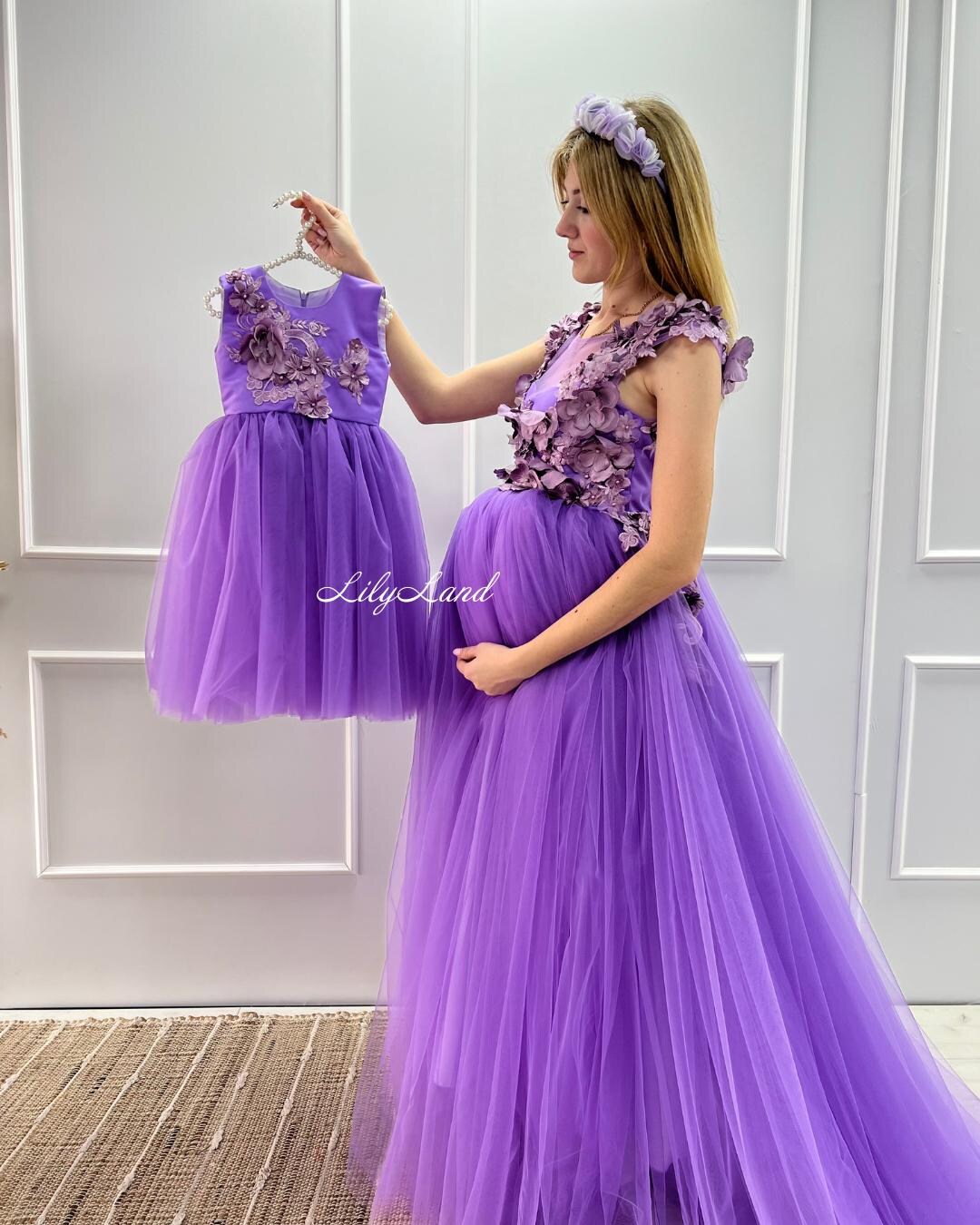 j crew embroidered dress Lace Embroidered Maternity-Nursing Nightgown & Robe Set Blue main image 0
