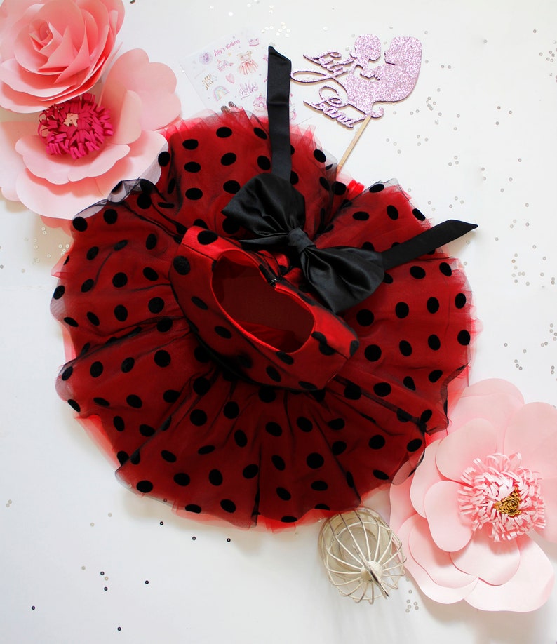 pageant fancy fairy tutu baby dress Minnie Mouse style baby girl dress festival birthday party polka dot red tulle puffy dress for girl