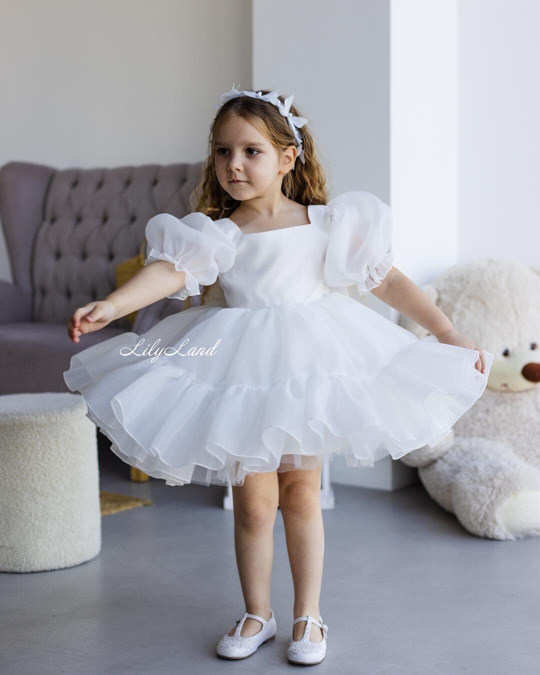 white tutu dress Du Monde Girl's Celestial Shine Tutu Dress, Size 2-11, Pastel Lilac, 3-4Y, Toddler Girls Apparel Dresses Featured in our custom white hue Ivory Tutu Puffy Flower Girl