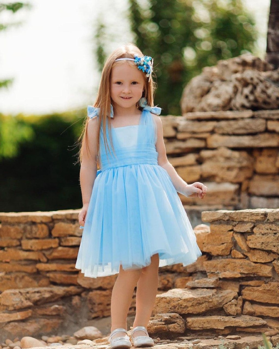 Baby girl formal dresses ready to ship blue adorable easy to Etsy