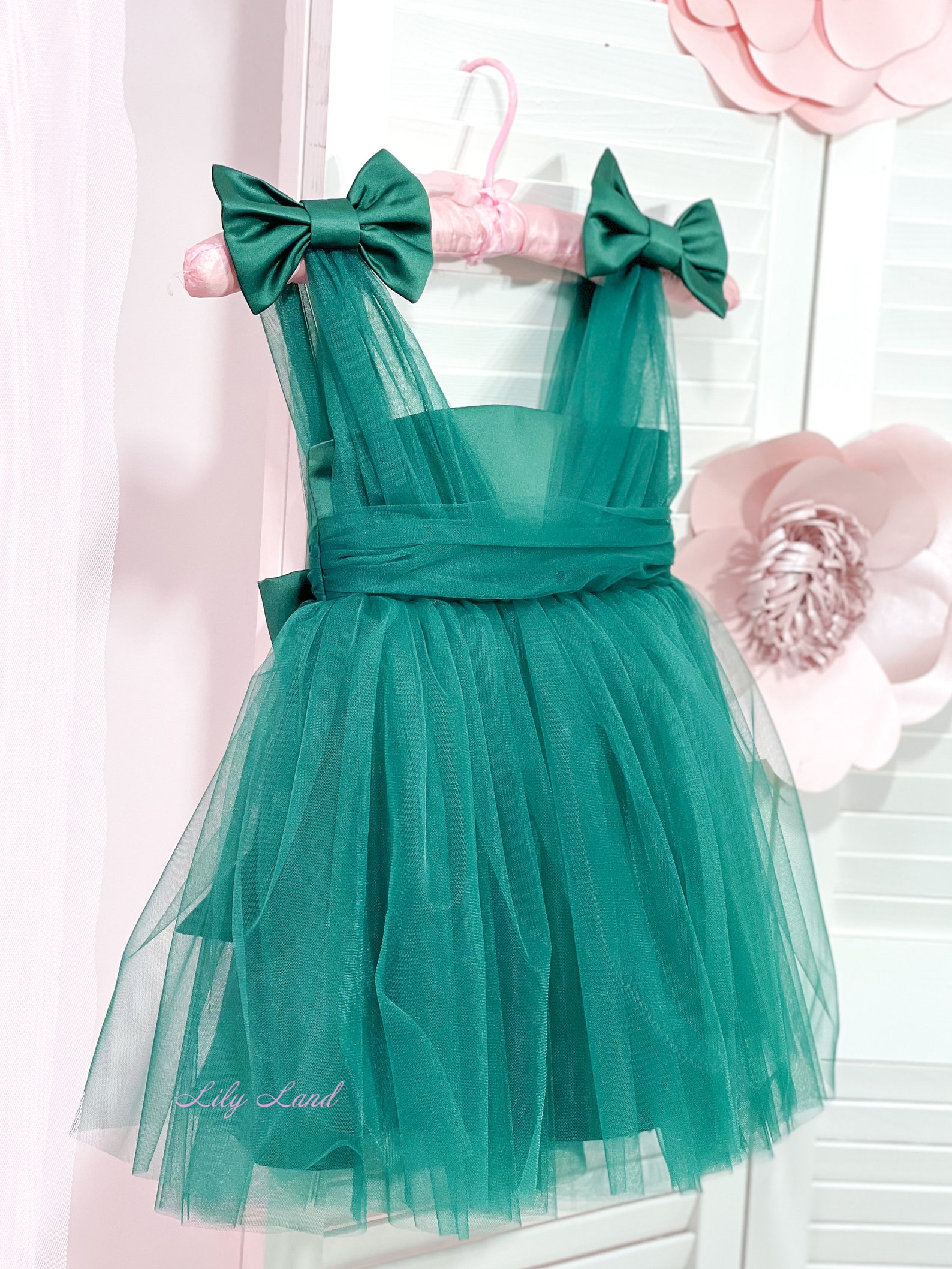 READY TO SHIP Emerald Green Pageant Dress First Birthday Baby Etsy