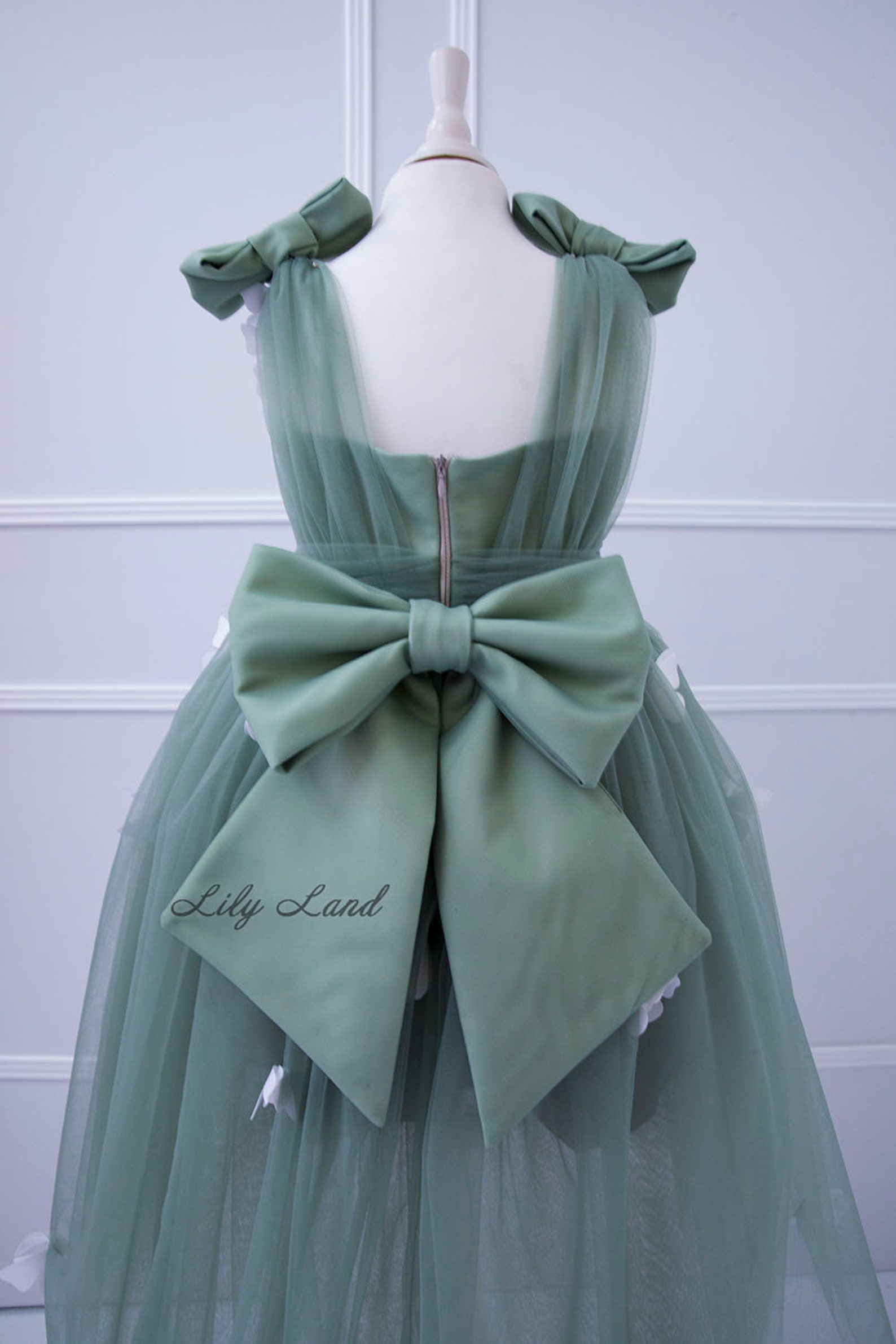 Sage Green Butterfly Dress First Birthday Party Baby Etsy