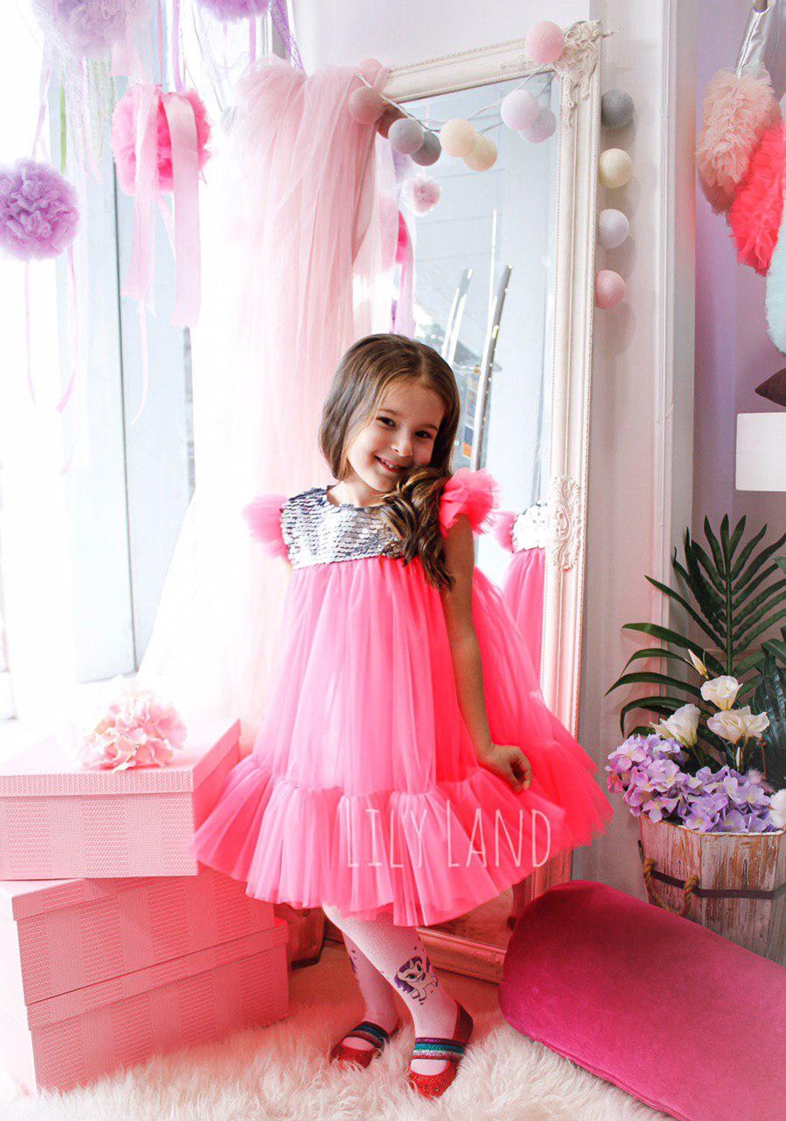 Bright Neon Tulle Dress for Baby Fluffy Dress for Infant Dress Etsy