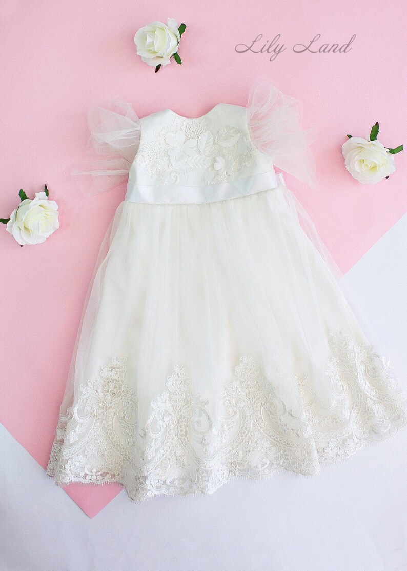 Ivory baptism outfit baby girl Baby Girls Christening Clothing Etsy