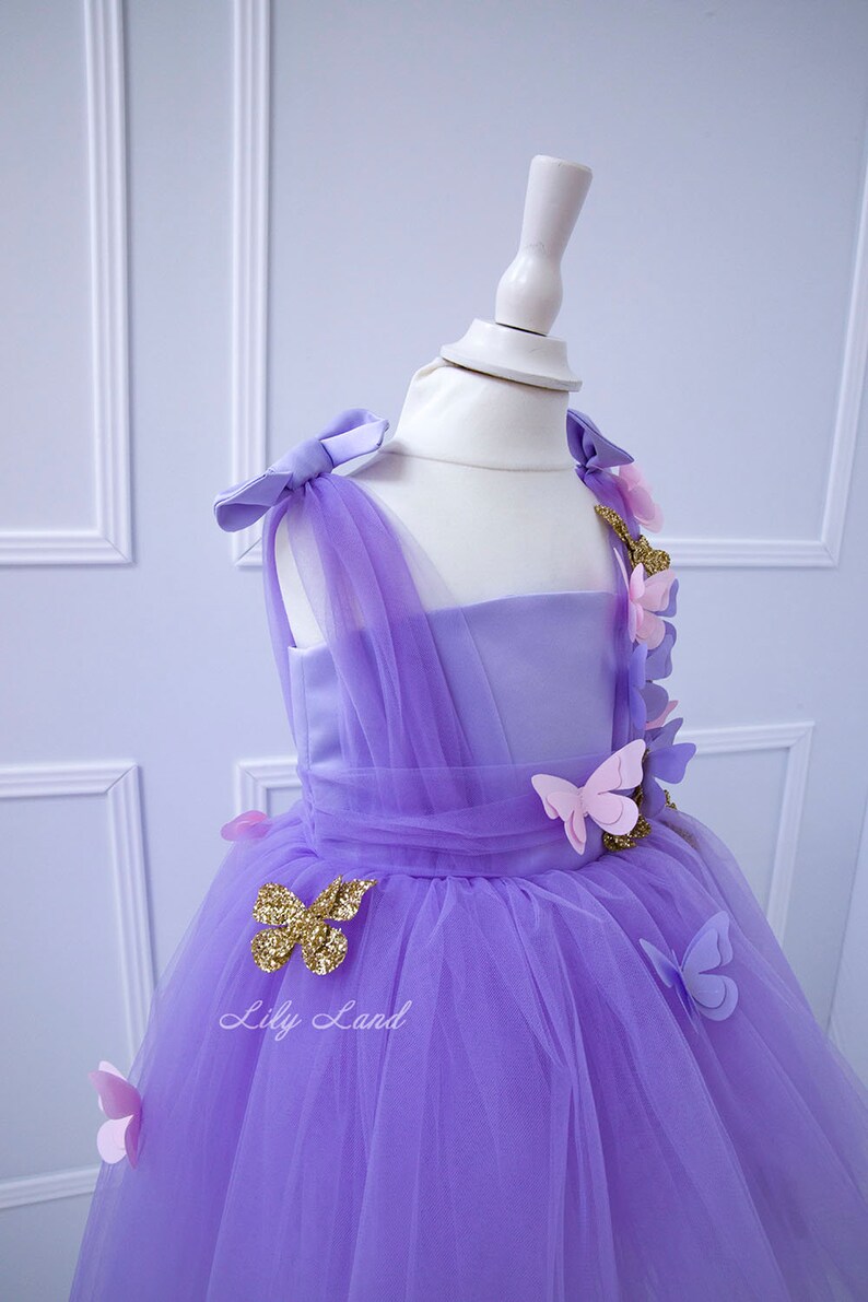 The Iris - Baby Shiny Organza Dress - Lavender