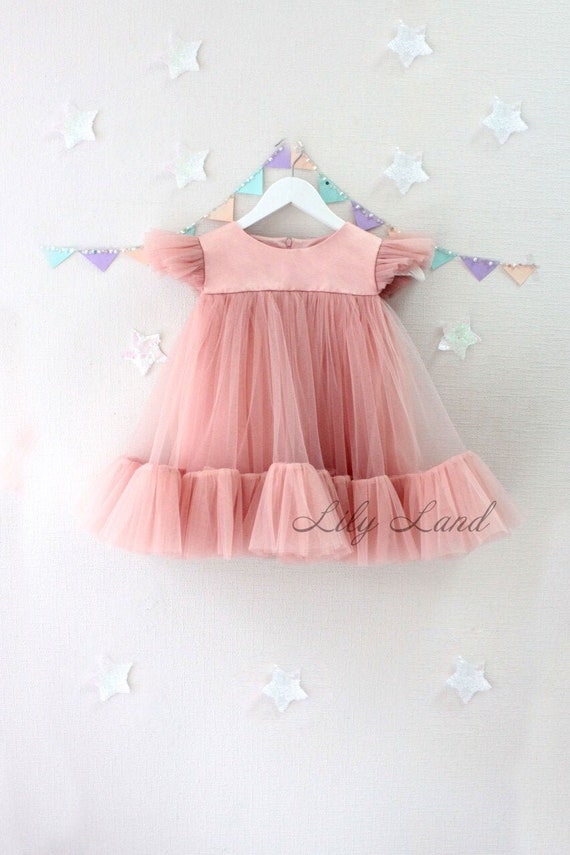 dusty rose dress toddler