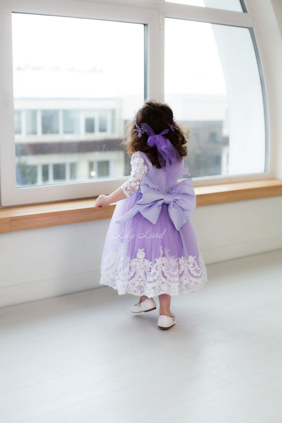 Lilac Tutu Special Occasion Baby Girl Birthday Dress Flower Girl Dress Lace Holiday Prom Gown Winter Christmas Puffy Pageant Dress Etsy Canada