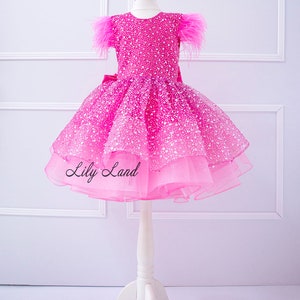 Magnolia Baby Pink Cake, Presents, Party Printed Flutters Dress main image 0