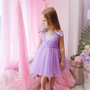 Baby Girl Dress Lilac Dress for Girls Stunning Tulle Tutu - Etsy