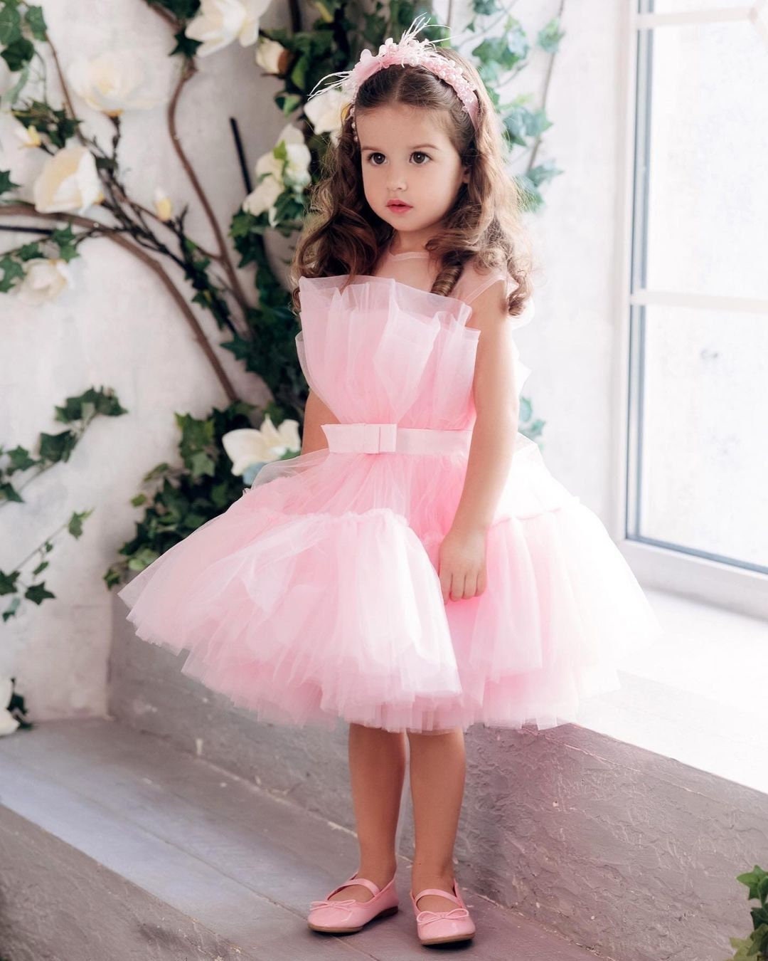 toddler tulle dress Tutu Du Monde-Baby Girls Pink Ruffled Set its designed to feel just as special for photos and celebrations as it does for everyday twirls Heart to Heart Pink Toddler