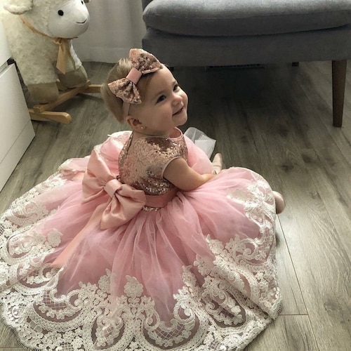 Birthday Dress for Babies Gold & Ivory Lace Dress Dress With Bow Dress for  Girls Birthday Tutu Dress for Kids Tutu Dress Dress Christmas - Etsy