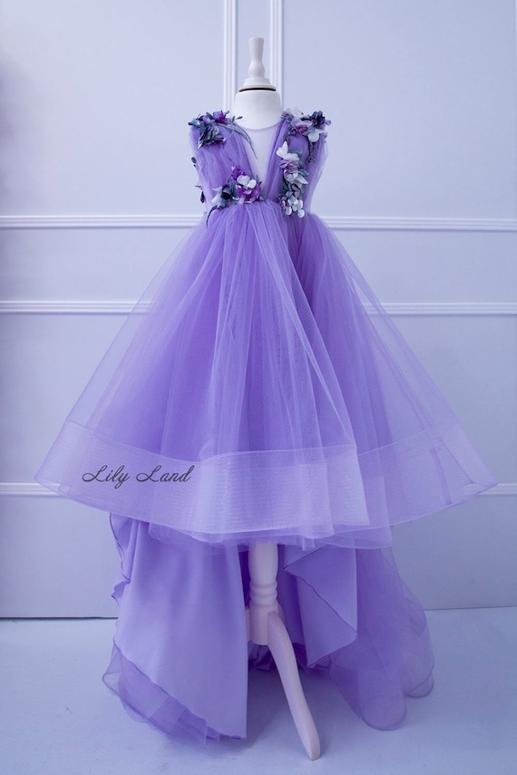 Lavender Lace Appliqued Prom Dresses Spaghetti Strap Formal Gown FD332 –  Viniodress