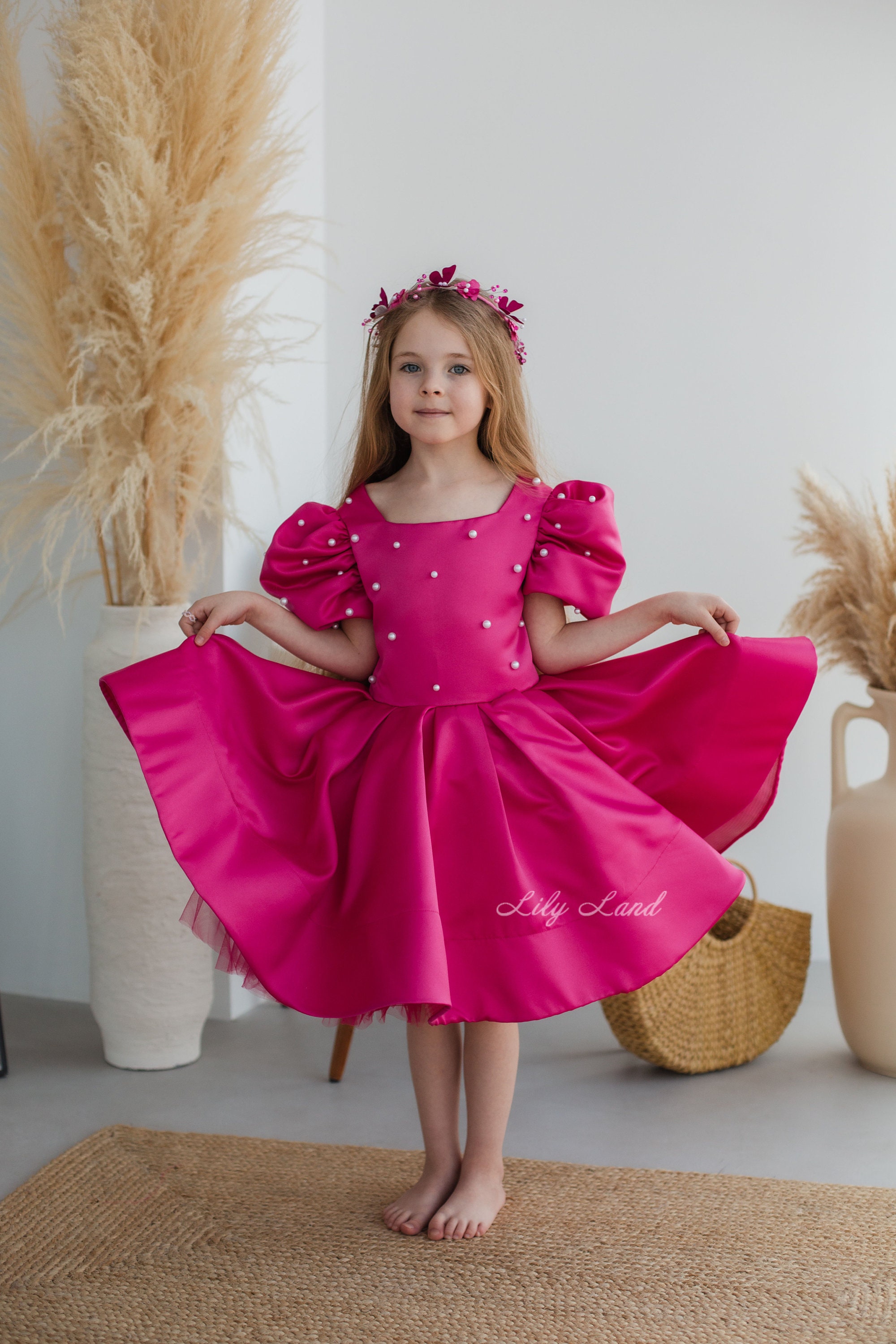 Raspberry sales evening gown