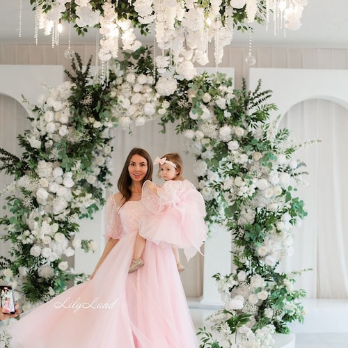 blush pink dresses for wedding guest Spaghetti Straps A-Line Dress Its ideal for photoshoots Pink Wedding Guest Dresses &