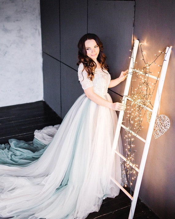 rainbow maternity gown