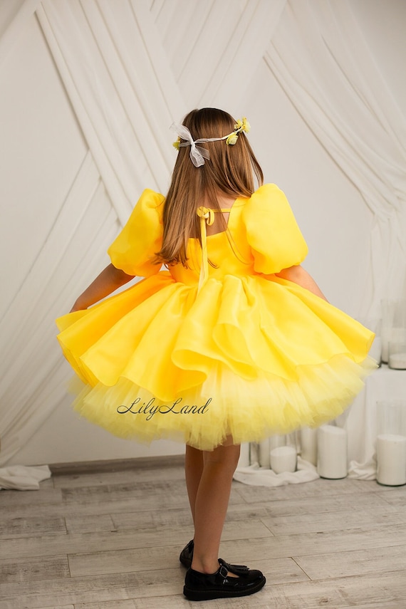 open lace back dress DOLLY V-BACK PUFF SLEEVE ORGANZA TUTU DRESS sugar pink main image 0