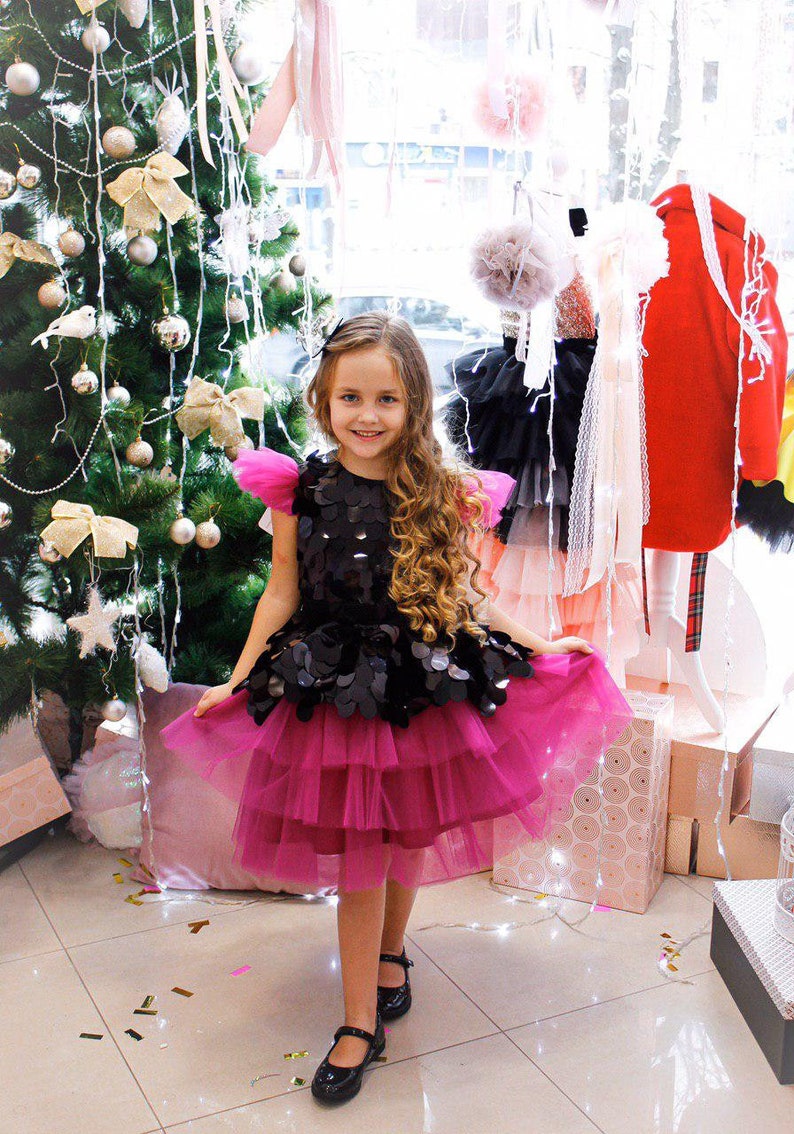 45 years birthday girl glamorous dress sparkly black sequin Etsy